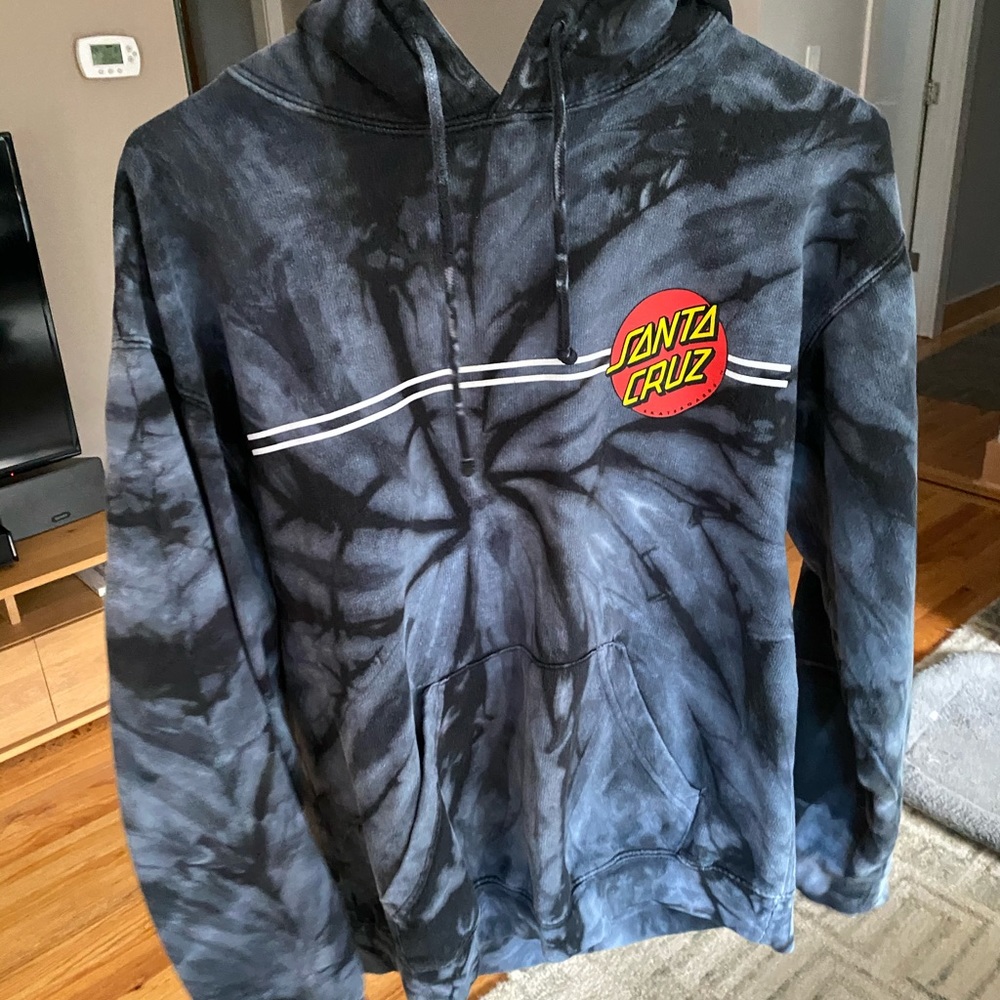 Tie dye Santa Cruz hoodie